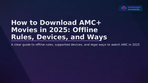 How to Download AMC+ Movies in 2025: Offline Rules, Devices, and Ways